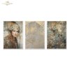 Papier decoupage morwowy FPA3004, Seria Inspired by Klimt, kobiety, zloto, dekoracyjne wzory, kamienie szlachetne, mozaiki, motywy secesyjne * Mulberry decoupage paper FPA3004, women, gold, decorative patterns, gemstones, mosaics, Art Nouveau motifs *Pape